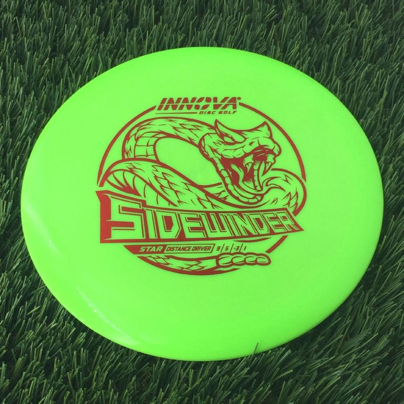 Innova Star Sidewinder with Burst Logo Stock Stamp – 166g Neon Green