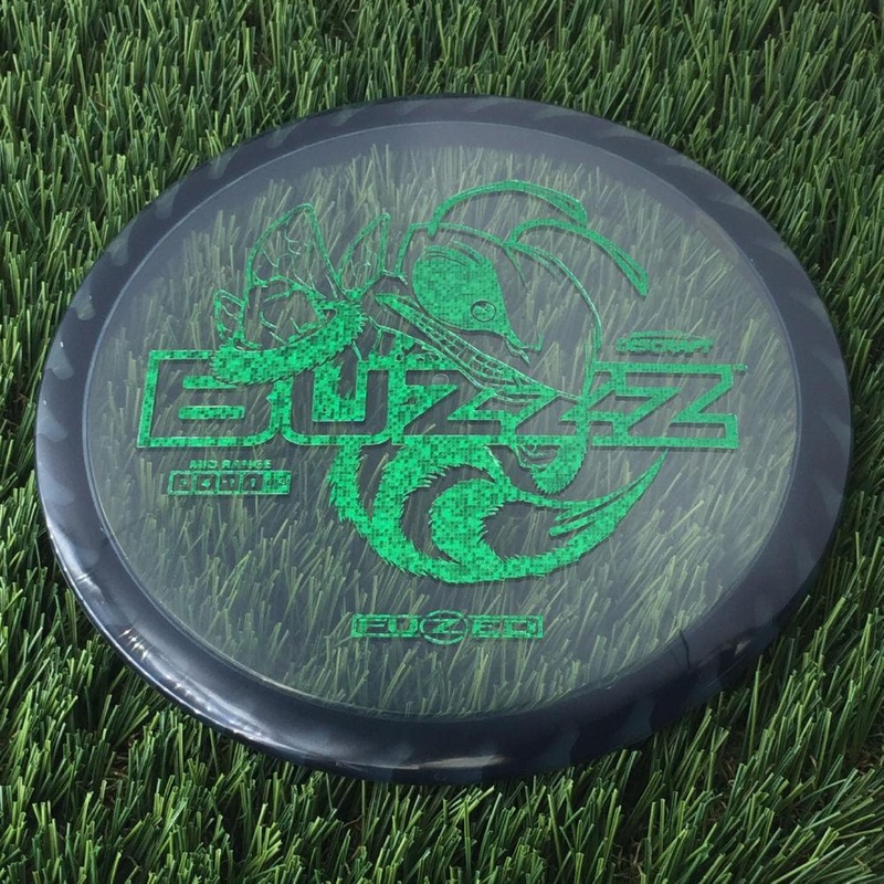 Discraft Elite Z FuZed Line with Saw Pattern Buzzz with Big Bee with Saw Blade – “Buzzzsaw” Stamp – 180g – Translucent Black