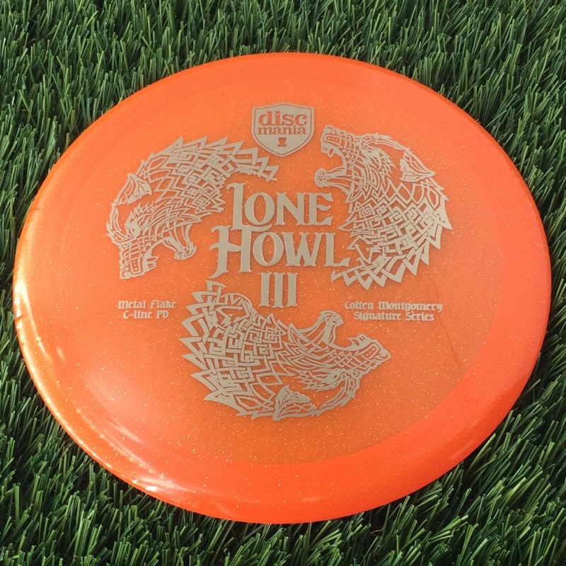 Discmania C-Line Metal Flake PD with Lone Howl III Colten Montgomery Signature Series Stamp – 169g – Translucent Orange