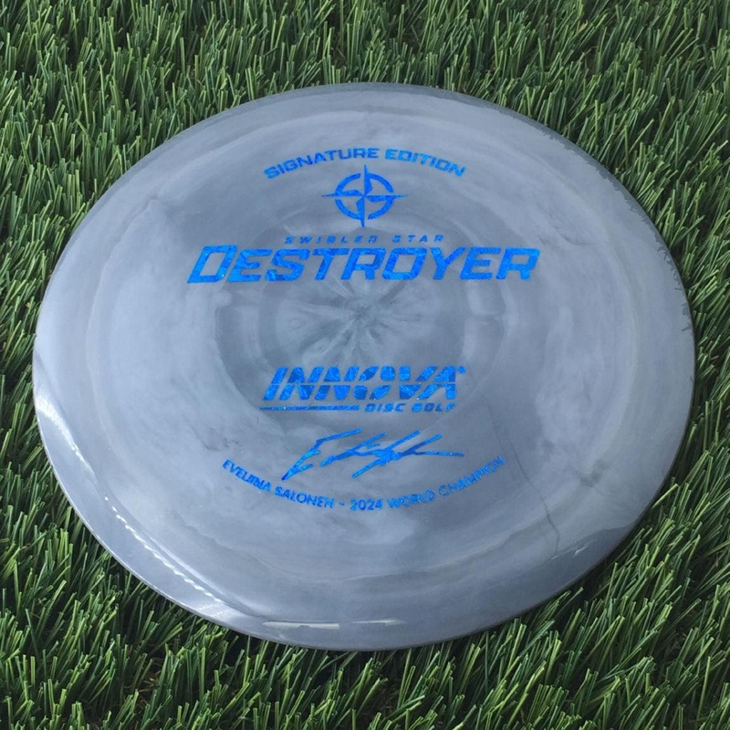 Innova Swirled Star Destroyer with Eveliina Salonen – 2024 World Champion Signature Edition Stamp – 175g Grey