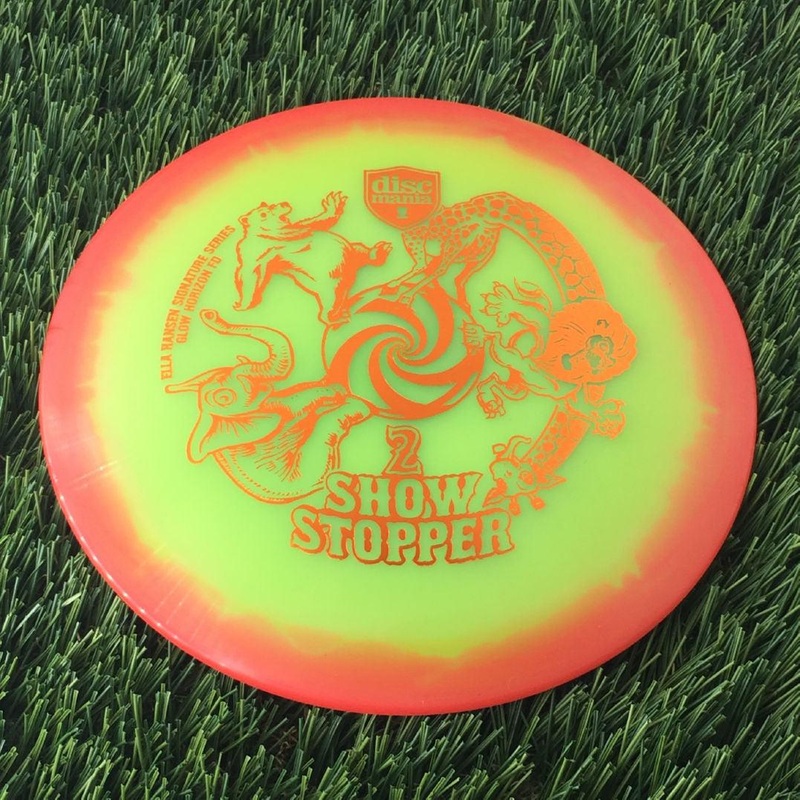 Discmania Horizon C-Line Color Glow FD with Ella Hansen Signature Series Show Stopper 2 Stamp – 176g Pale Green