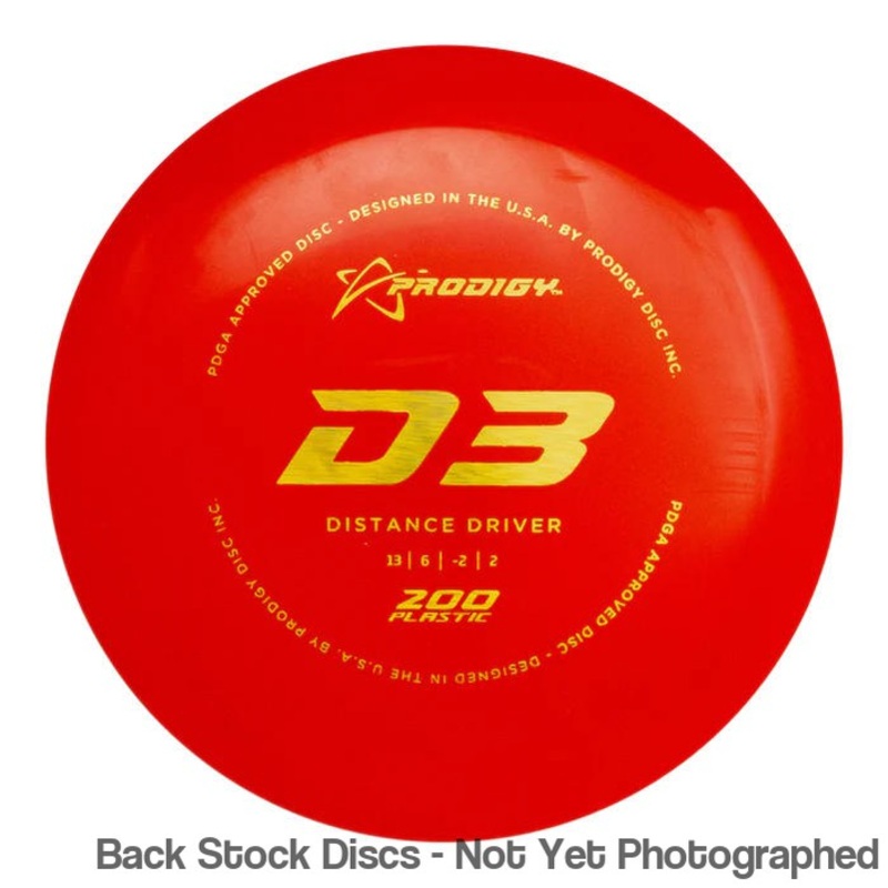 Prodigy 200 D3 Distance Driver (Stock Stamp) [Back Stock Inventory – Disc and Stamp Color WILL VARY]