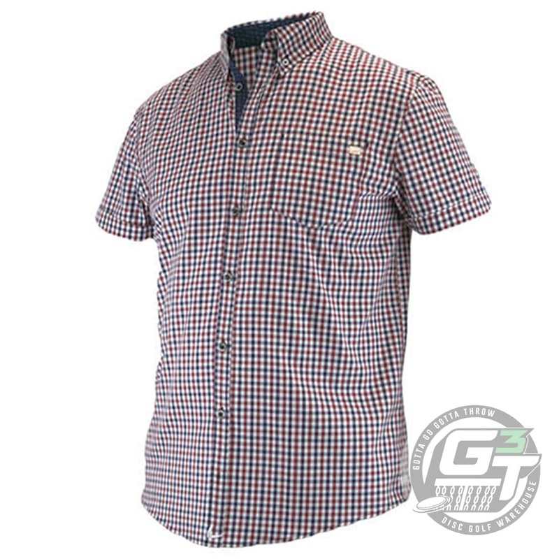 DUDE Woven Collared Short Sleeve Disc Golf Shirt