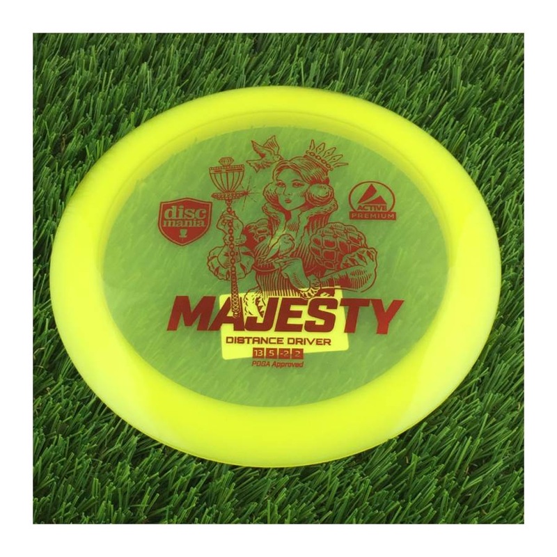 Discmania Active Premium Majesty – 173g – Translucent Yellow