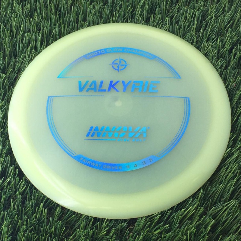 Innova Proto Glow Champion Valkyrie with Burst Logo Stock Stamp – 167g – Translucent Glow