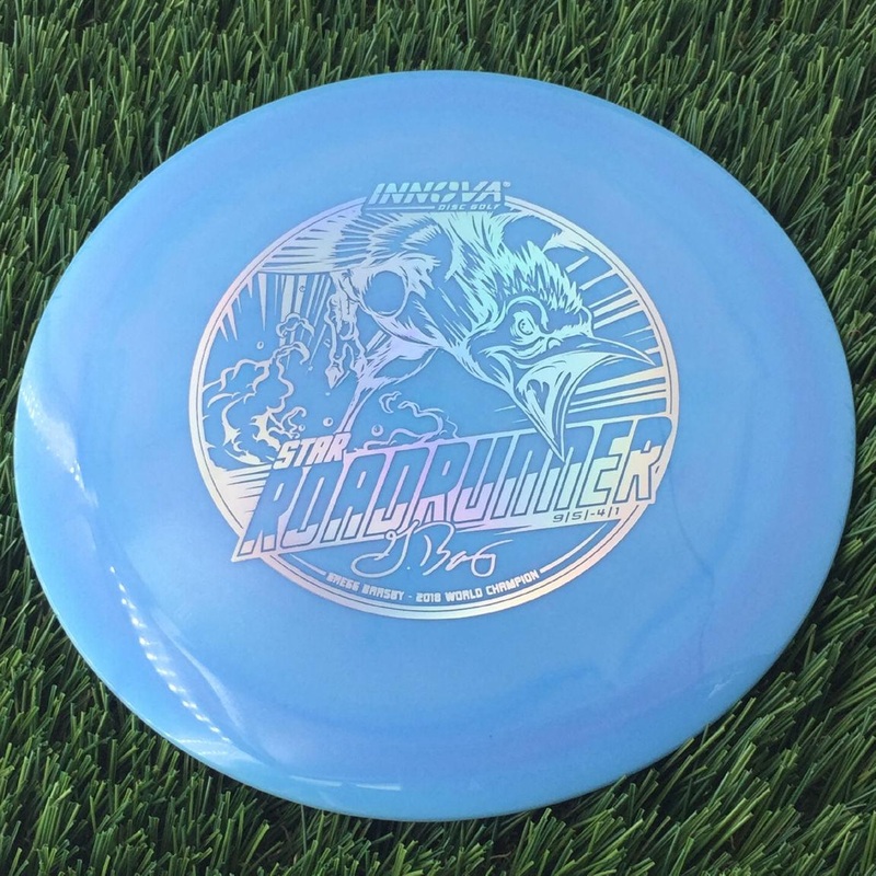 Innova Star Roadrunner with Gregg Barsby – 2018 World Champion with Burst Logo Stamp – 167g Muted Blue