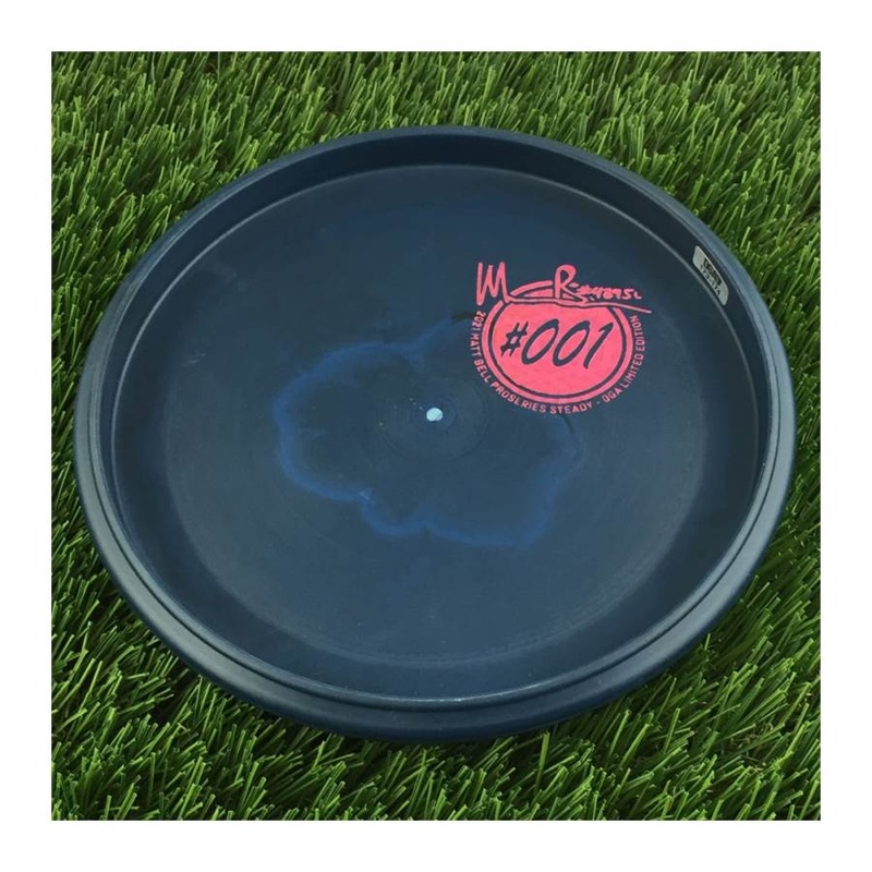 DGA ProSeries Rubbery Plastic Blend Steady with 2021 Matt Bell ProSeries #001 Limited Edition #48950 Bottom Stamp – 174g – Solid Blue