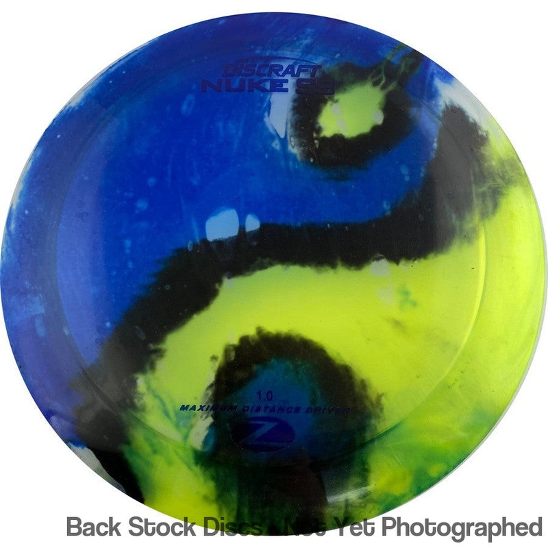 Discraft Elite Z Fly-Dyed Nuke SS Distance Driver (Stock Stamp) [Back Stock Inventory – Disc and Stamp Color WILL VARY]