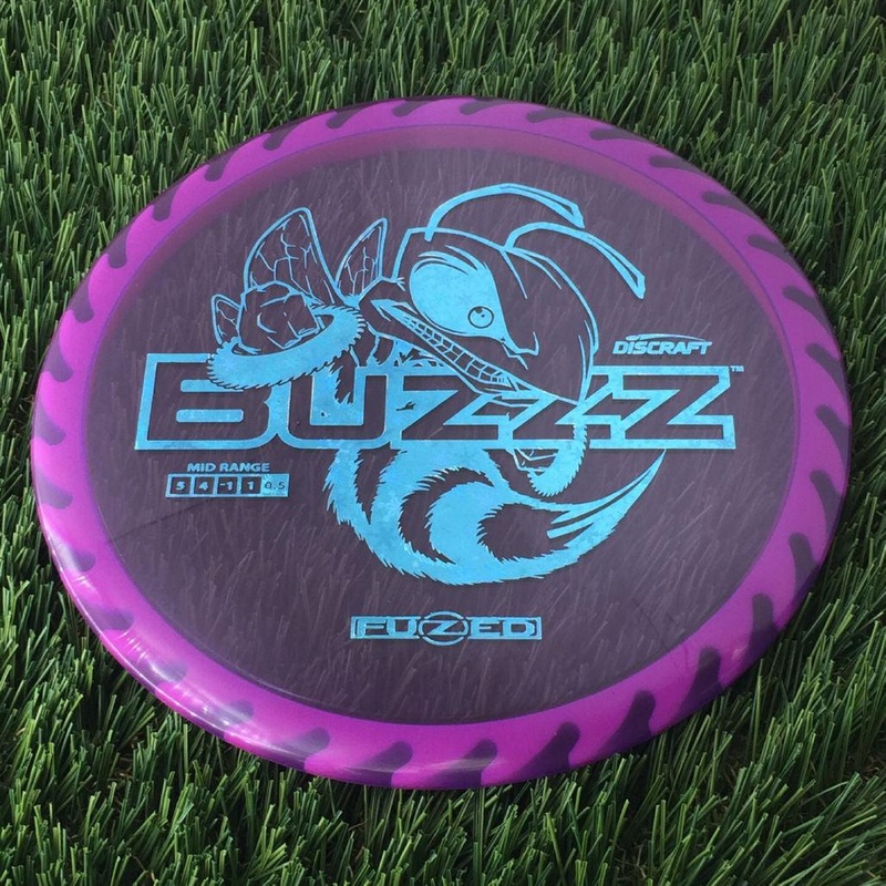 Discraft Elite Z FuZed Line with Saw Pattern Buzzz with Big Bee with Saw Blade – “Buzzzsaw” Stamp – 180g – Translucent Purple