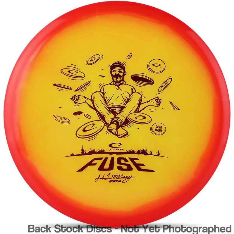 Latitude 64 Opto Ice Orbit Fuse Midrange with JohnE McCray Team Series 2025 Stamp [Back Stock Inventory – Disc and Stamp Color WILL VARY]