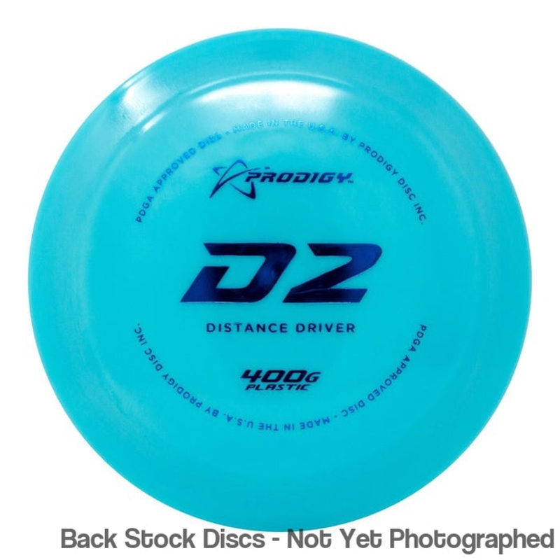 Prodigy 400G D2 Distance Driver (Stock Stamp) [Back Stock Inventory – Disc and Stamp Color WILL VARY]