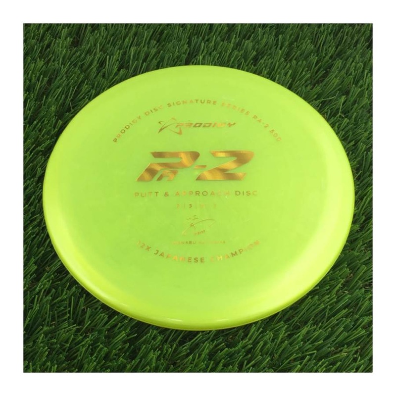 Prodigy 500 PA-2 with 2022 Signature Series Manabu Kajiyama – 12X Japanese Champion Stamp – 171g – Translucent Yellow