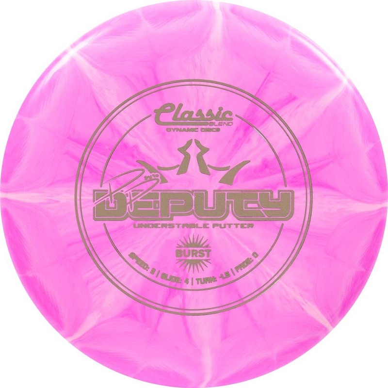 Dynamic Discs Classic Blend Burst Deputy [Paige Pierce] Putter Golf Disc