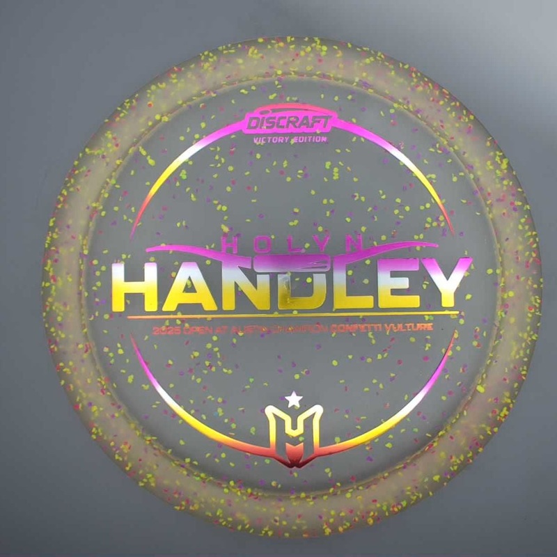 Discraft Elite Z Confetti Vulture with Holyn Handley – 2025 Open at Austin Champion – HH Logo Stamp – 174.7g – Grey