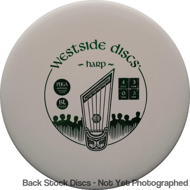 Westside BT Hard Harp Putter (Stock Stamp) [Back Stock Inventory – Disc and Stamp Color WILL VARY]