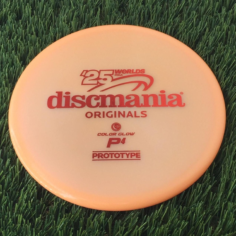 Discmania C-Line Color Glow P4 with Prototype ’25 Worlds Stamp – 176g – Creamsicle Orange