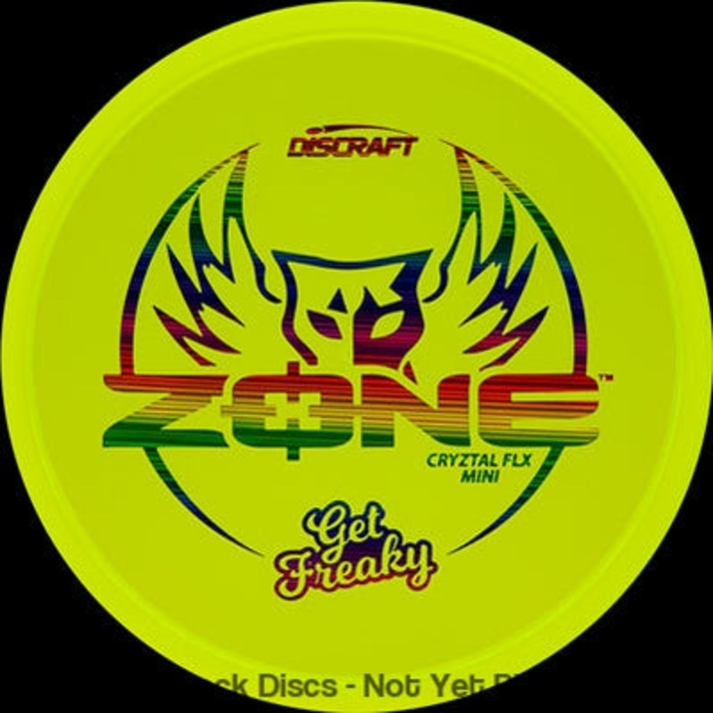 Discraft CryZtal Flx Mini Zone Mini Junior Putter with Get Freaky Dark Horse Stamp [Back Stock Inventory – Disc and Stamp Color WILL VARY]
