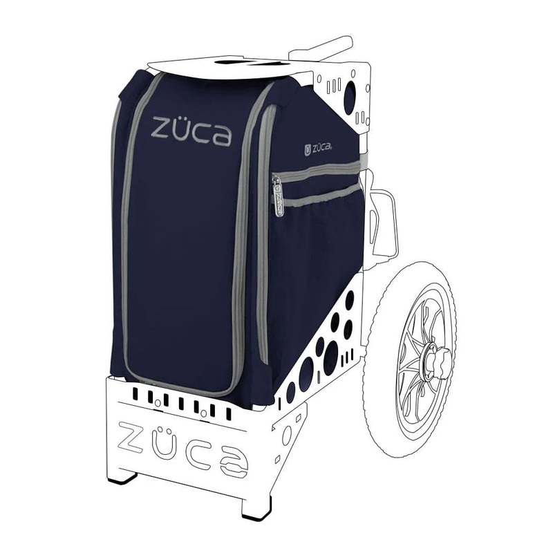 Zuca All Terrain Disc Golf Cart Insert Bag W/ Accessory Pouch – Indigo