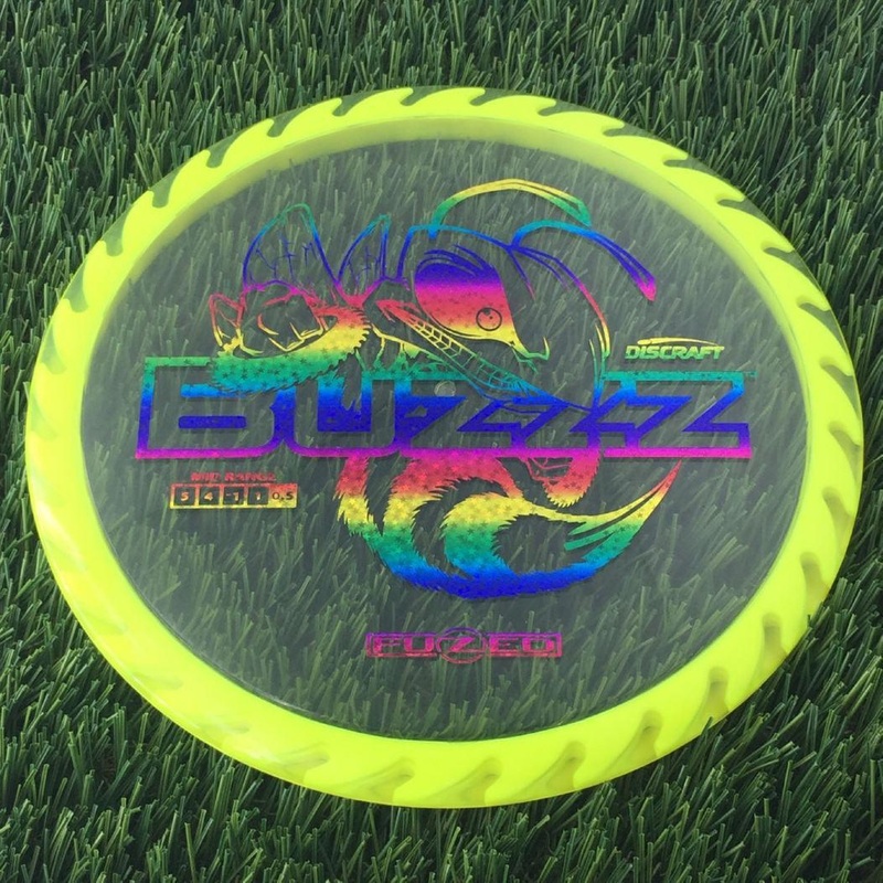 Discraft Elite Z FuZed Line with Saw Pattern Buzzz with Big Bee with Saw Blade – “Buzzzsaw” Stamp – 176g – Yellow