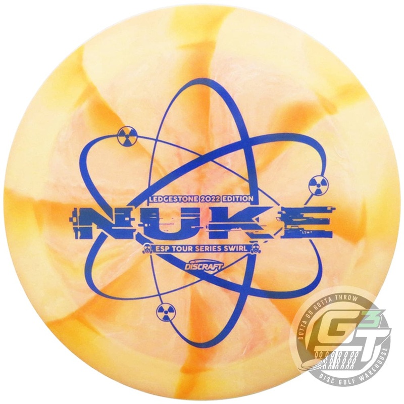Discraft Limited Edition 2022 Ledgestone Open Swirl Tour Series ESP Nuke Distance Driver Golf Disc