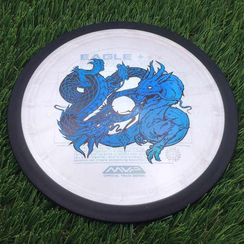 MVP Plasma Dimension with Eagle McMahon Team Series & Synergy Series Dragon Art by Green C Studio Stamp – 174.66g – Pearly White