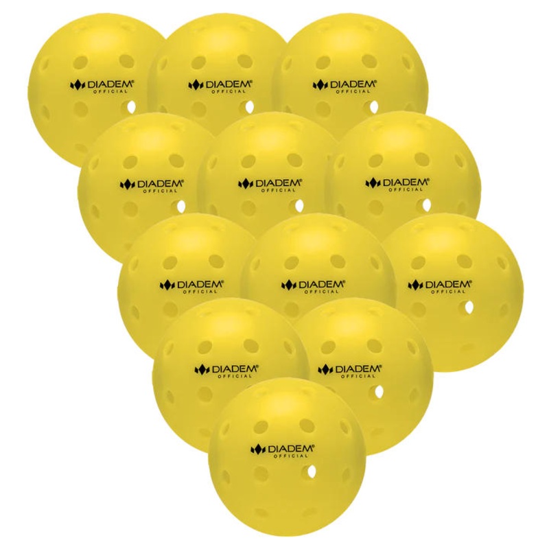 Diadem The Official Pickleball – 12 Pack (Yellow)