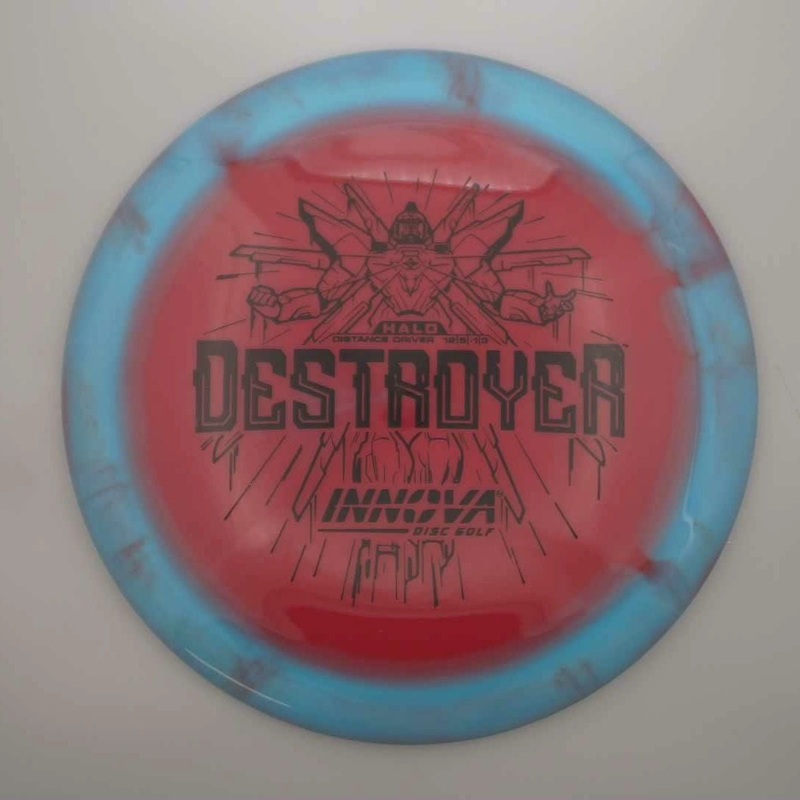 Innova Halo Star Destroyer with Burst Logo Stock Stamp – 172.6g – Blue rimmed Red
