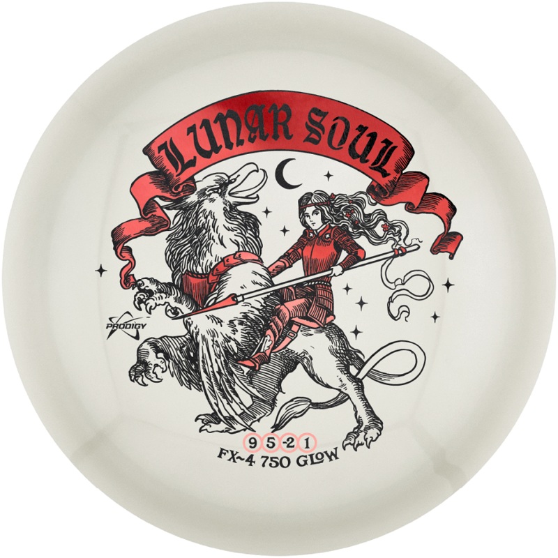 Prodigy Limited Edition Lunar Soul Stamp 750 Glow Series FX4 Fairway Driver Golf Disc