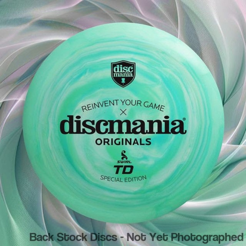 Discmania Swirly S-Line TD Distance Driver with Reinvent Your Game x Discmania Originals Special Edition Stamp [Back Stock Inventory – Disc and Stamp Color WILL VARY]
