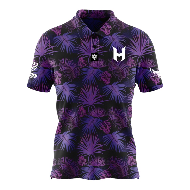 Holyn Handley 2024 Men’s Polo – Neon Floral