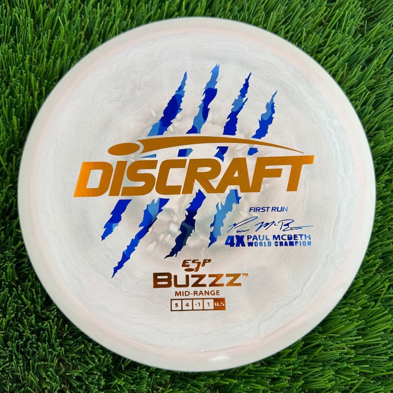Auction! Discraft ESP Buzzz with First Run – Paul McBeth 4x World Champion Stamp – 180g – Solid Off Pink