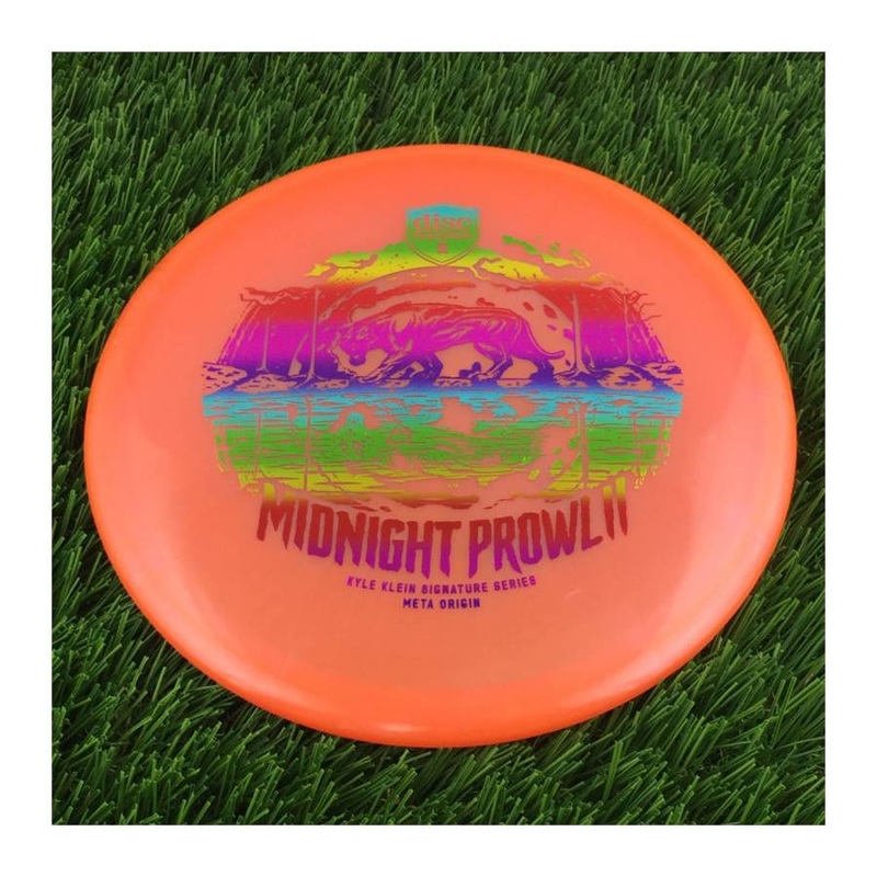 Discmania Evolution Meta Origin with Midnight Prowl II(2) – Kyle Klein Signature Series Stamp – 177g – Translucent Orange