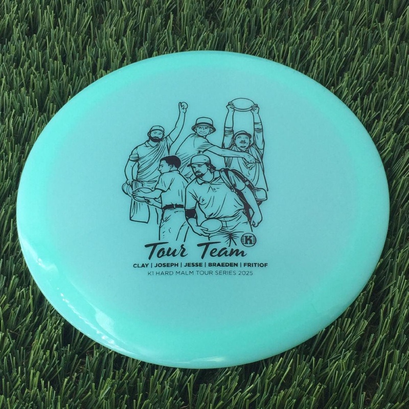 Kastaplast K1 Hard Malm with Tour Team – Clay | Joseph | Jesse | Braeden | Fritiof – Tour Series 2025 Stamp – 173g – Mint Green