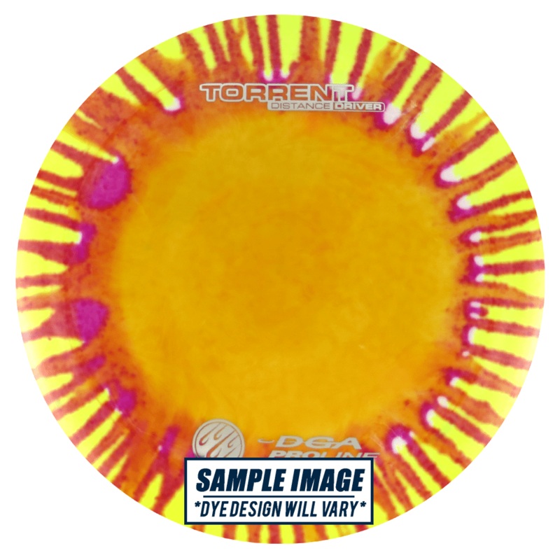 DGA Tie-Dye Proline Torrent Distance Driver Golf Disc