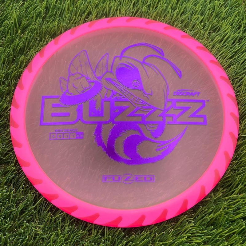 Discraft Elite Z FuZed Line with Saw Pattern Buzzz with Big Bee with Saw Blade – “Buzzzsaw” Stamp – 167.6g – Pink
