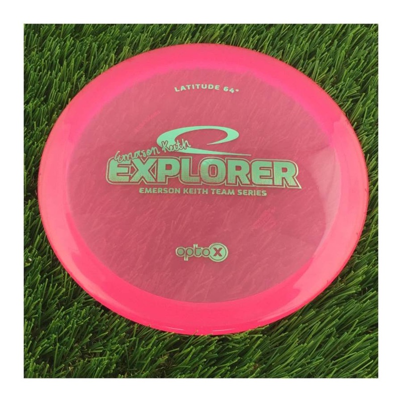 Latitude 64 Opto-X Explorer with Emerson Keith 2019 Team Series Stamp – 176g – Translucent Pink