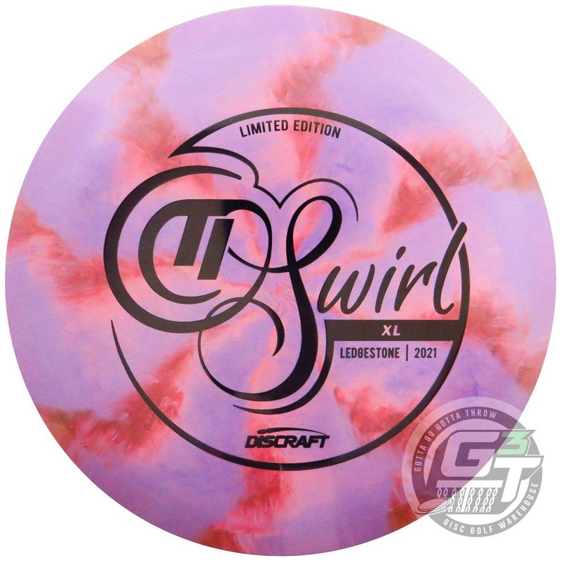 Discraft Limited Edition 2021 Ledgestone Open Swirly Titanium XL Fairway Driver Golf Disc