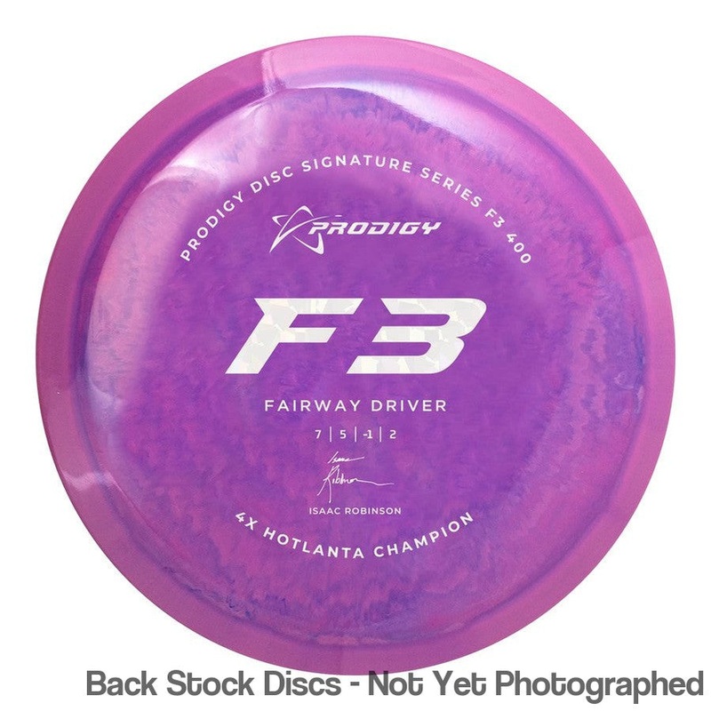 Prodigy 400 F3 Fairway Driver with 2022 Signature Series Isaac Robinson – 4X Hotlanta Champion Stamp [Back Stock Inventory – Disc and Stamp Color WILL VARY]