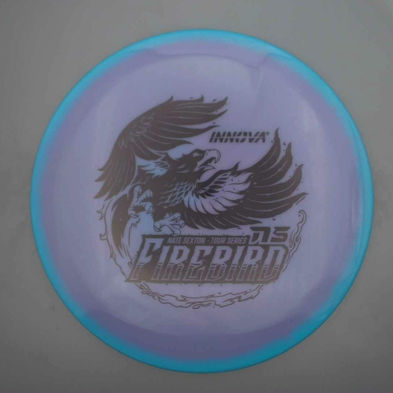 Innova Proto Glow Halo Star Firebird with Nate Sexton Sexybird Star Team Tour Series 2025 Stamp – 174g – Blurple