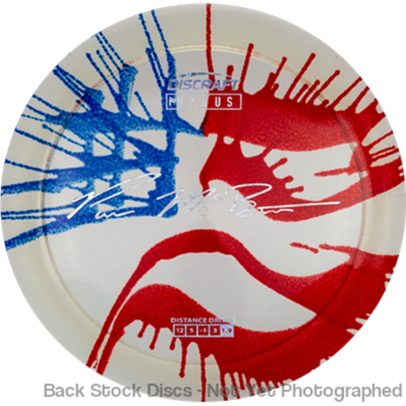 Discraft Elite Z Fly-Dyed Zeus Distance Driver with Paul McBeth Large Signature Stamp [Back Stock Inventory – Disc and Stamp Color WILL VARY]