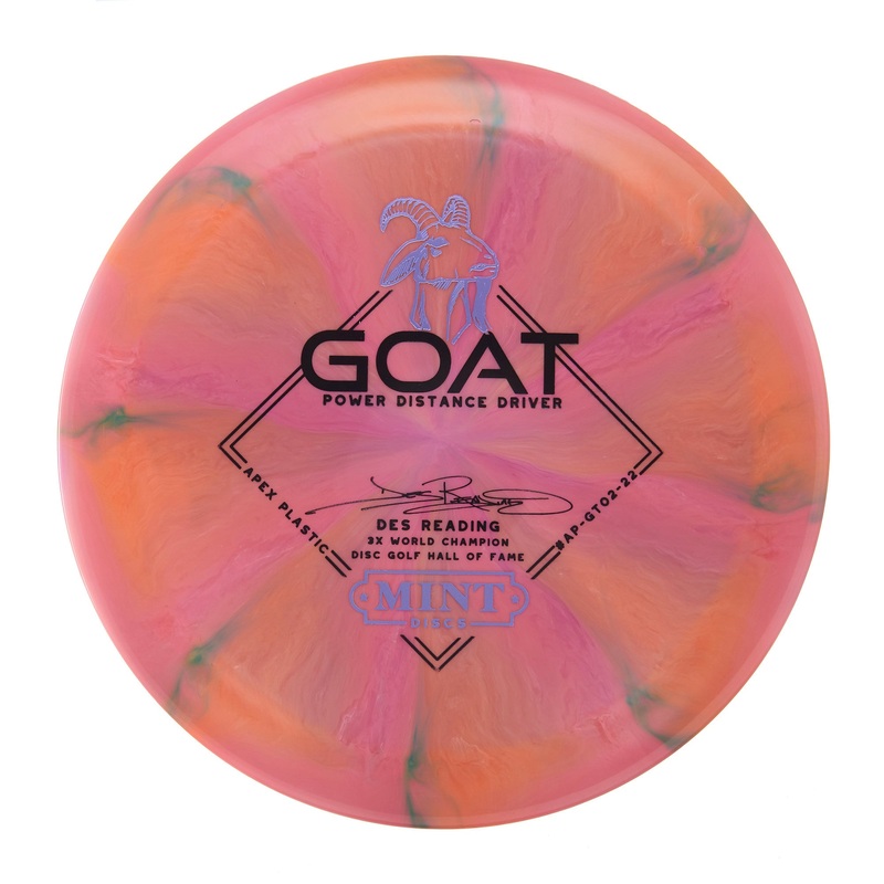 Mint Discs Goat – Des Reading 3X World Champion Swirly Apex 176g | Style 0009