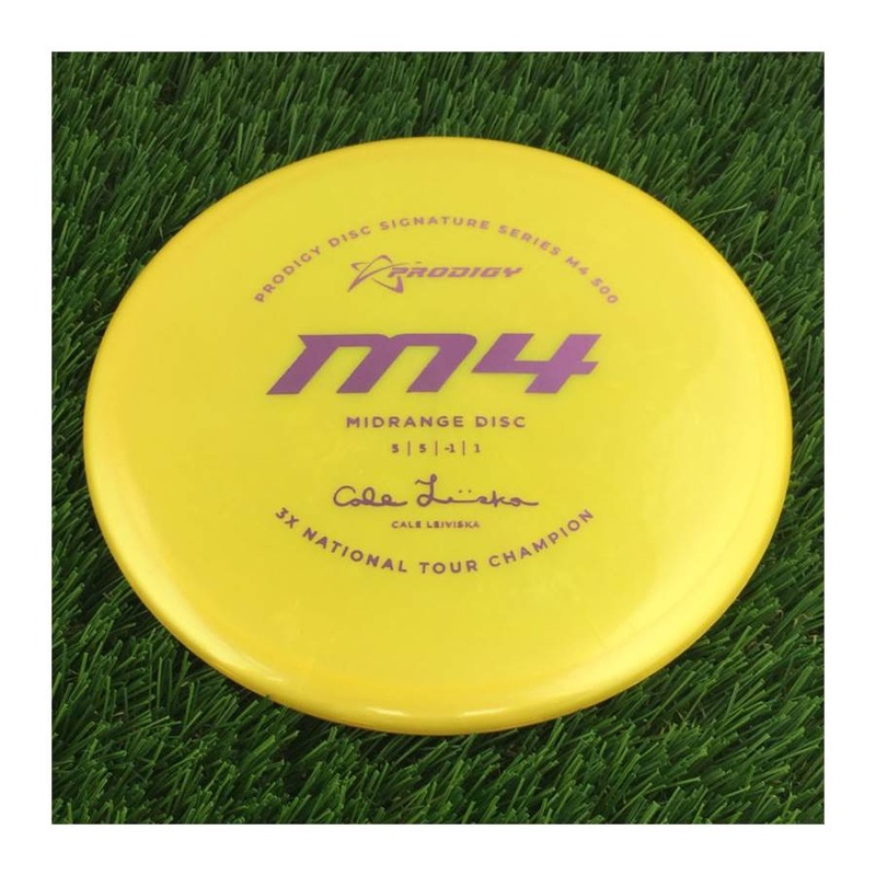 Prodigy 500 M4 with 2022 Signature Series Cale Leiviska – 3X National Tour Champion Stamp – 178g – Solid Yellow
