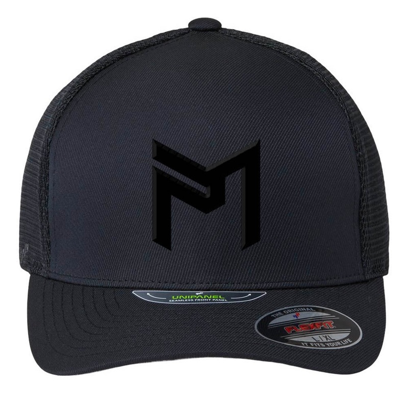Discraft Paul McBeth PM Logo Flexfit Mesh Trucker Disc Golf Hat