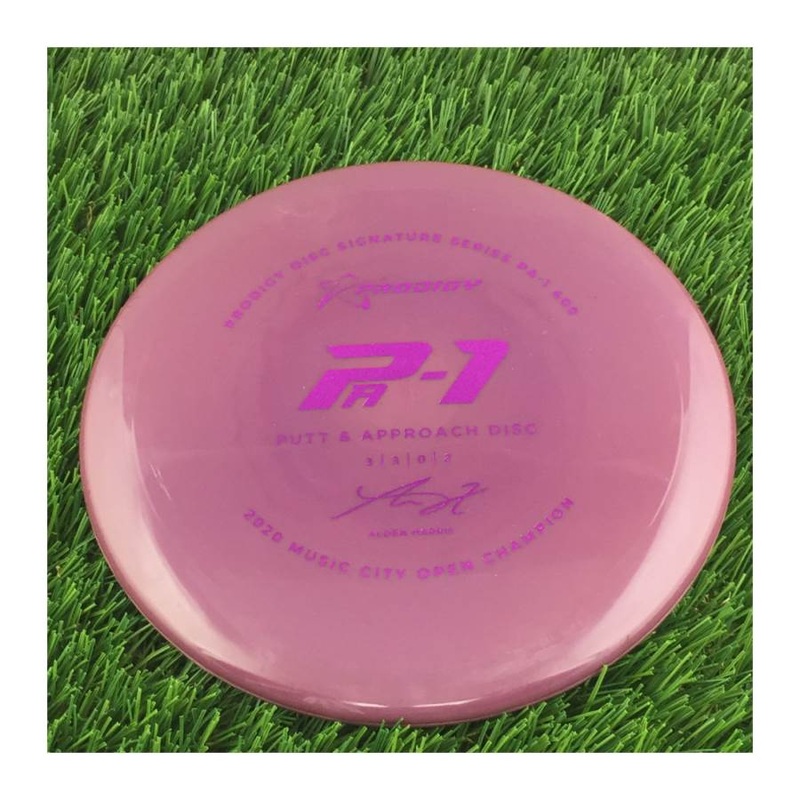 Prodigy 400 PA-1 with 2022 Signature Series Alden Harris – 2020 Music City Open Champion Stamp – 171g – Solid Dark Pink