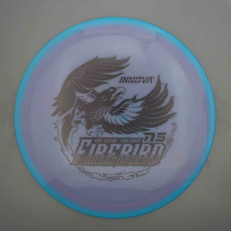 Innova Proto Glow Halo Star Firebird with Nate Sexton Sexybird Star Team Tour Series 2025 Stamp – 174.9g – Blurple