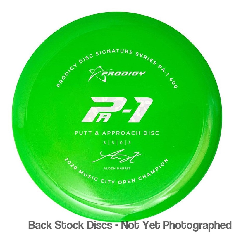 Prodigy 400 PA-1 Putter with 2022 Signature Series Alden Harris – 2020 Music City Open Champion Stamp [Back Stock Inventory – Disc and Stamp Color WILL VARY]
