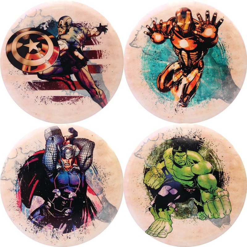 Dynamic Discs Marvel DyeMax Splatter Series Fuzion Judge Mini Marker Disc