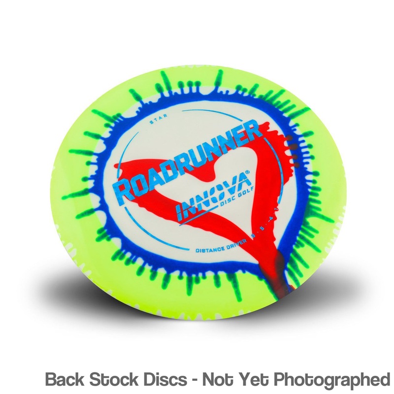 Innova Star I-Dye Roadrunner Distance Driver with Burst Logo Stock Stamp [Back Stock Inventory – Disc and Stamp Color WILL VARY]