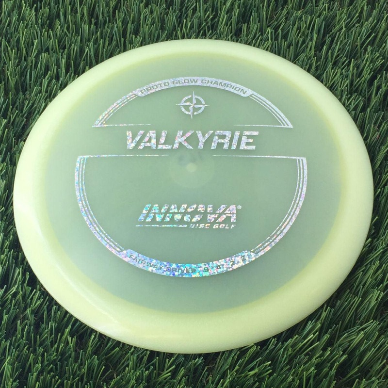 Innova Proto Glow Champion Valkyrie with Burst Logo Stock Stamp – 163g – Translucent Glow
