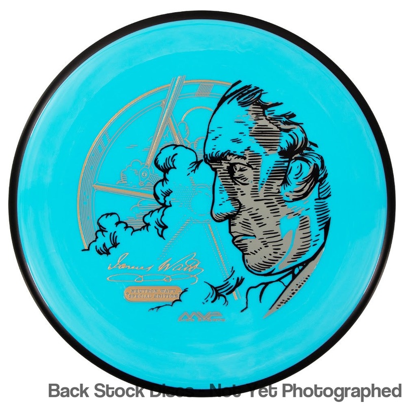 MVP Neutron Watt Putter with Special Edition Scientist James Watt –  Art by Mike Inscho Stamp [Back Stock Inventory – Disc and Stamp Color WILL VARY]